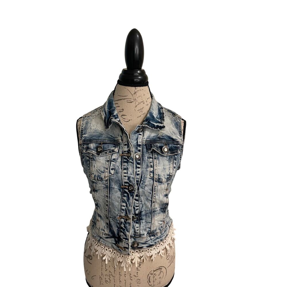 Denim Vest Sz S Women's